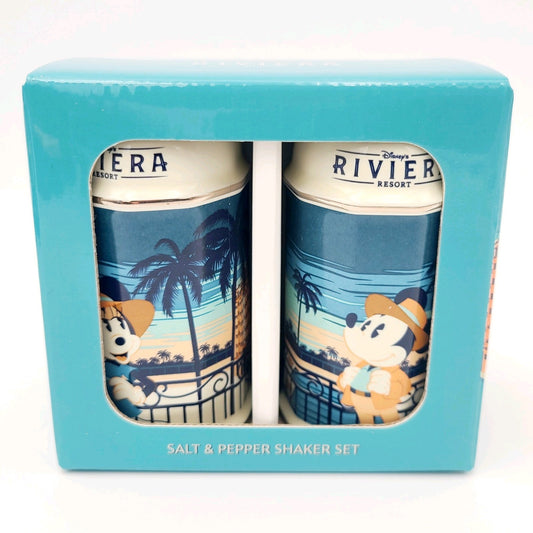 2025 Disney Parks Riviera Resort Mickey & Minnie Mouse Salt & Pepper Shaker New