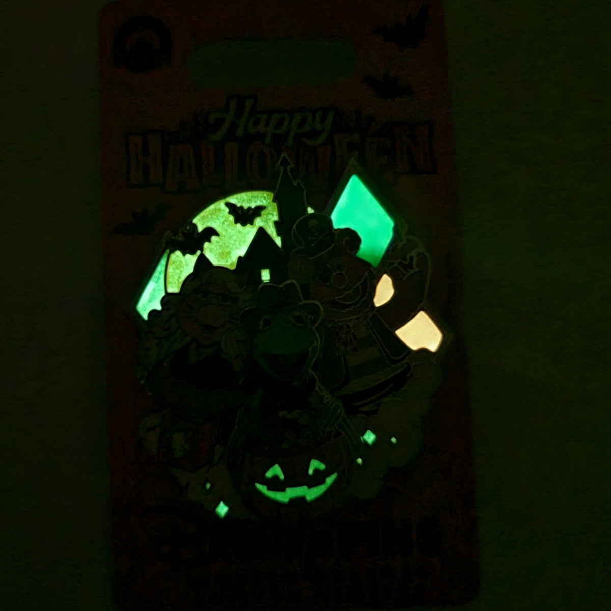 2026 Disney Park Happy Halloween Muppets Kermit Fozzie Miss Piggy Pin LR GITD