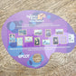 2022 Disney Parks EPCOT Festival Of The Arts Scavenger Hunt Map Stickers Figment