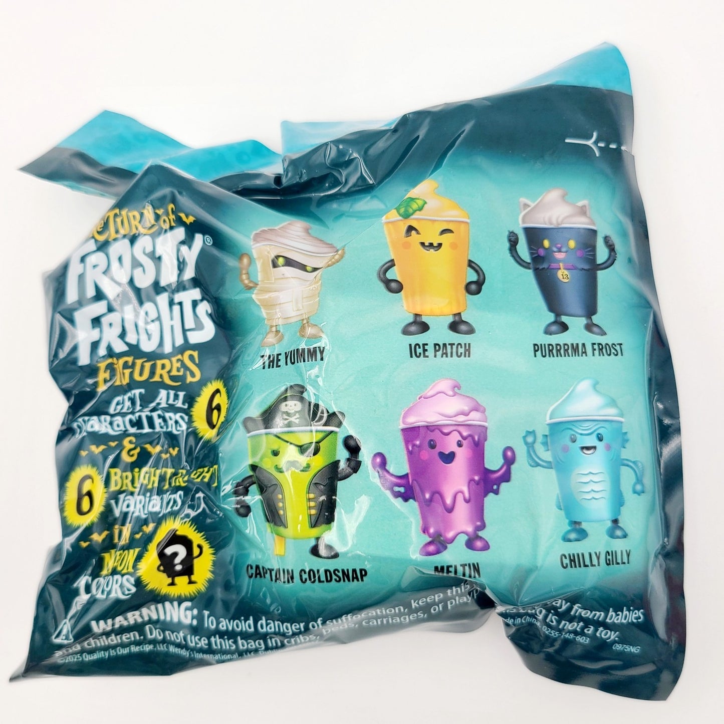 WENDYS FROSTY FRIGHTS 2025 Chilly Gilly Semi-Sealed Normal Variant Kids Meal