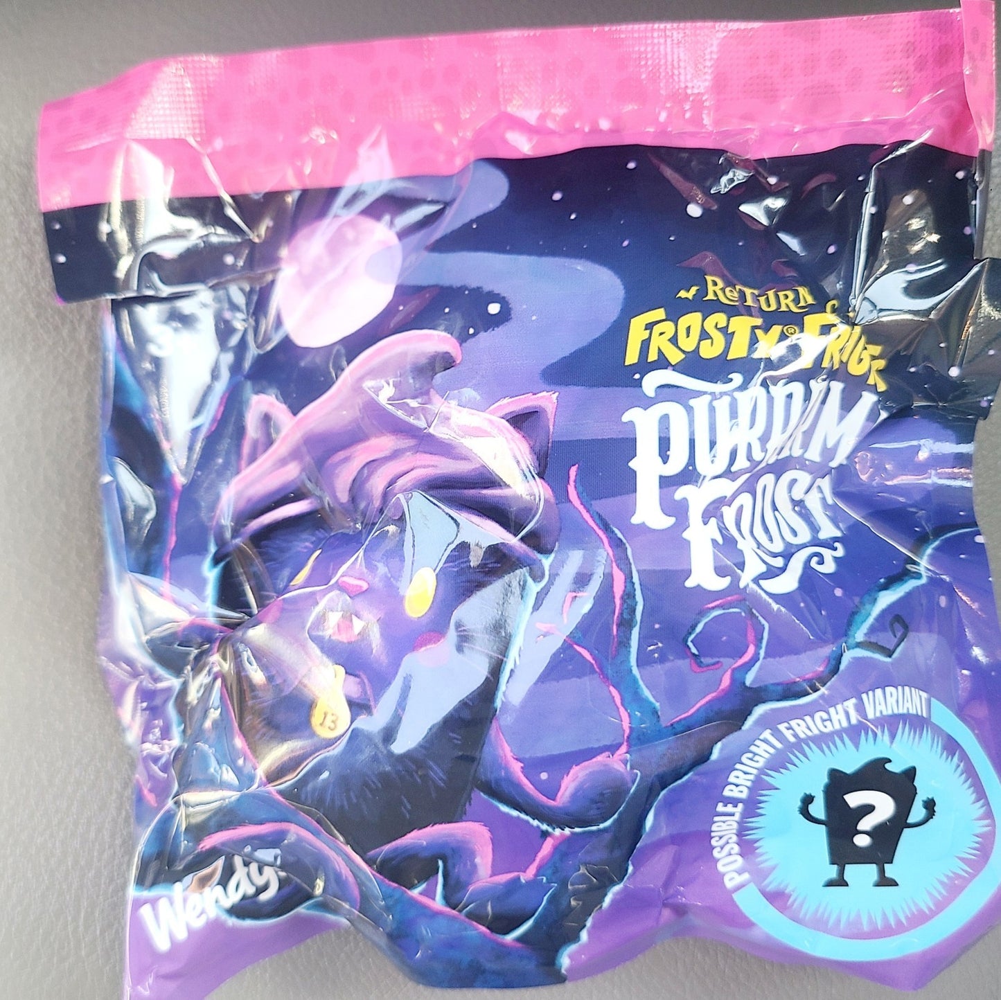 WENDYS FROSTY FRIGHTS 2025 Purrrma Frost Semi-Sealed Normal Variant Kids Meal