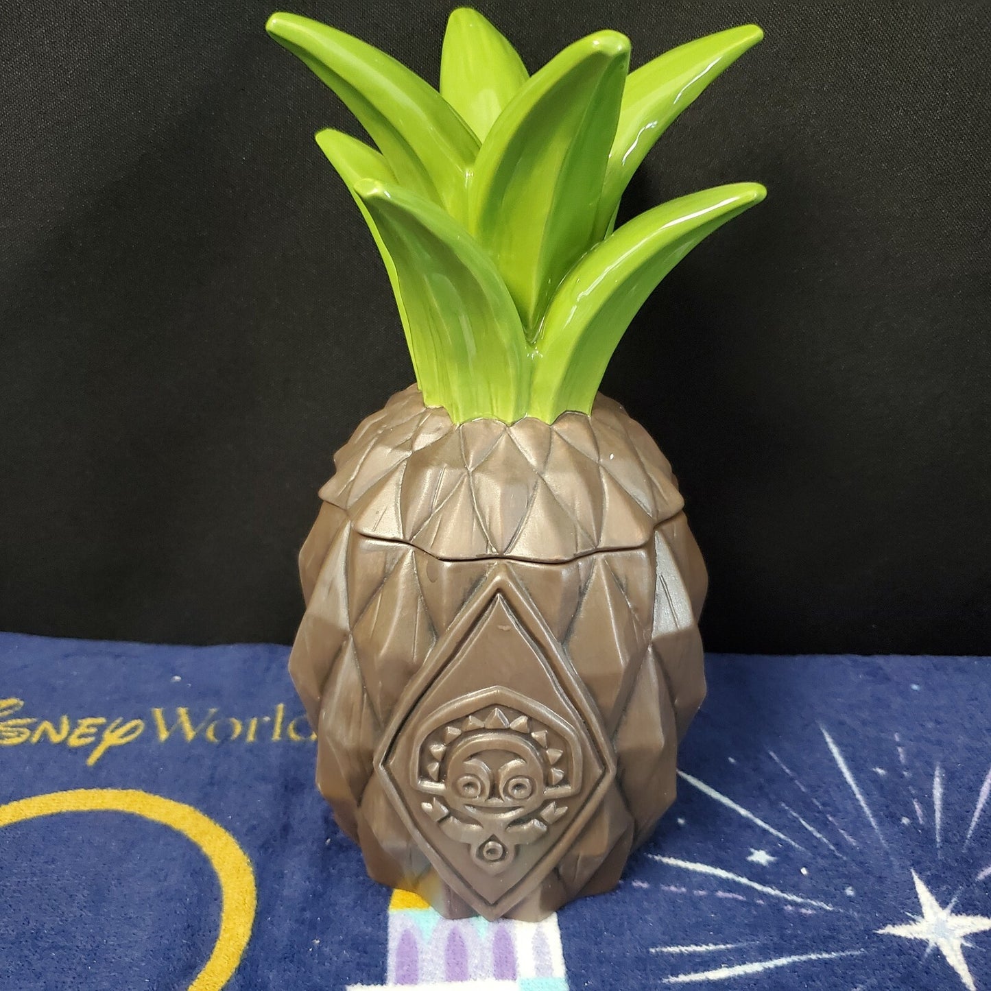 Walt Disney World Parks Polynesian Resorts 50th Anniv Pineapple Tiki Mug Sipper