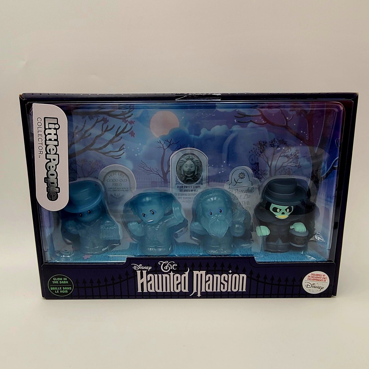 GITD 2026 Disney Park Haunted Mansion Fisher Price Mattel Little People 4 Pc Set