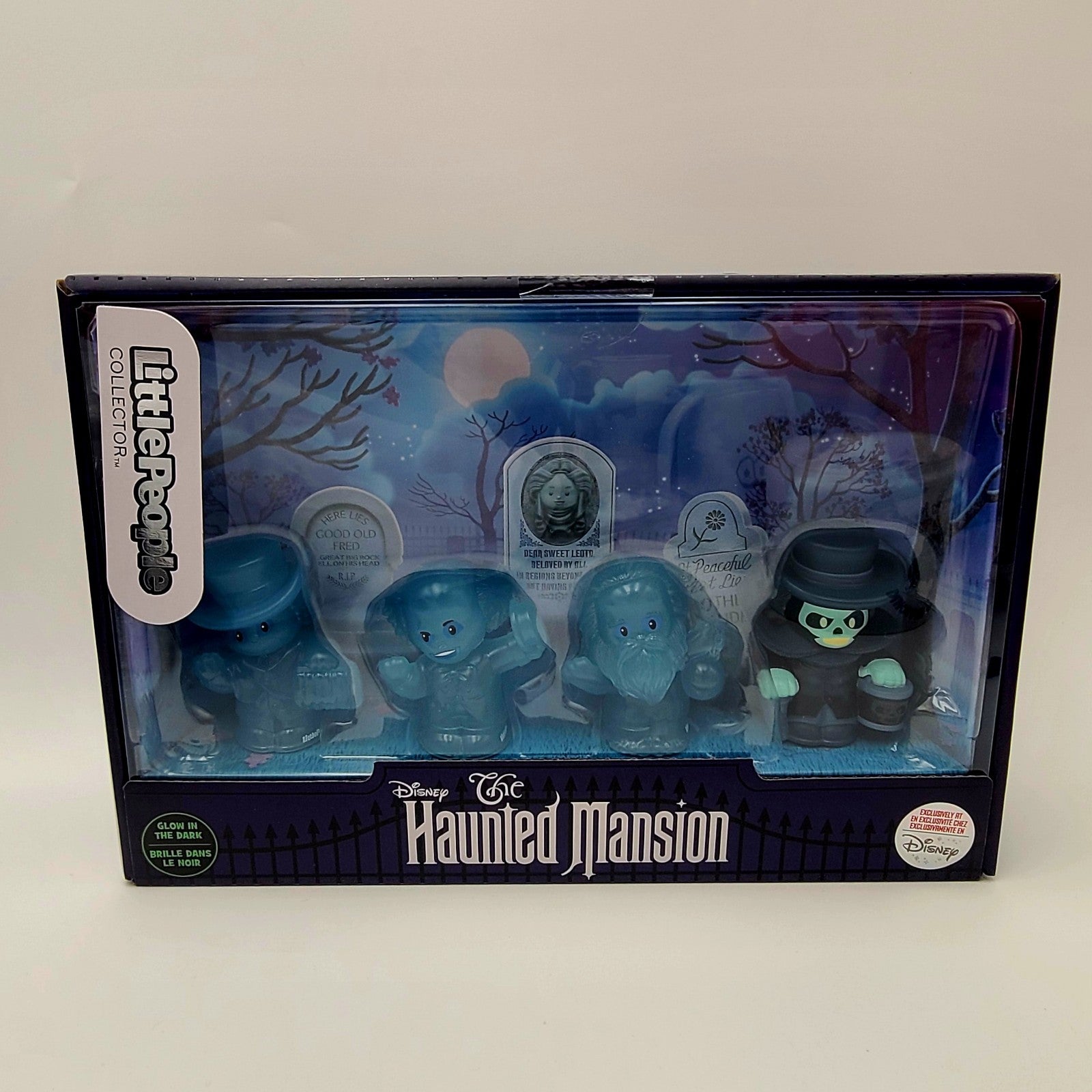 GITD 2026 Disney Park Haunted Mansion Fisher Price Mattel Little People 4 Pc Set