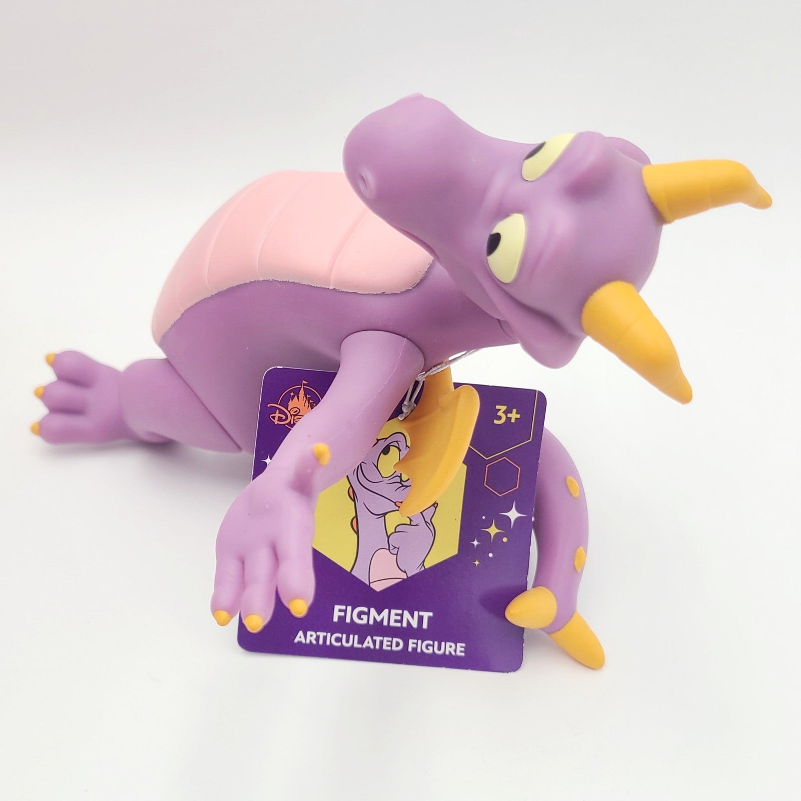 2025 Walt Disney World Parks Figment Epcot Center Articulated Plastic Figure 7”
