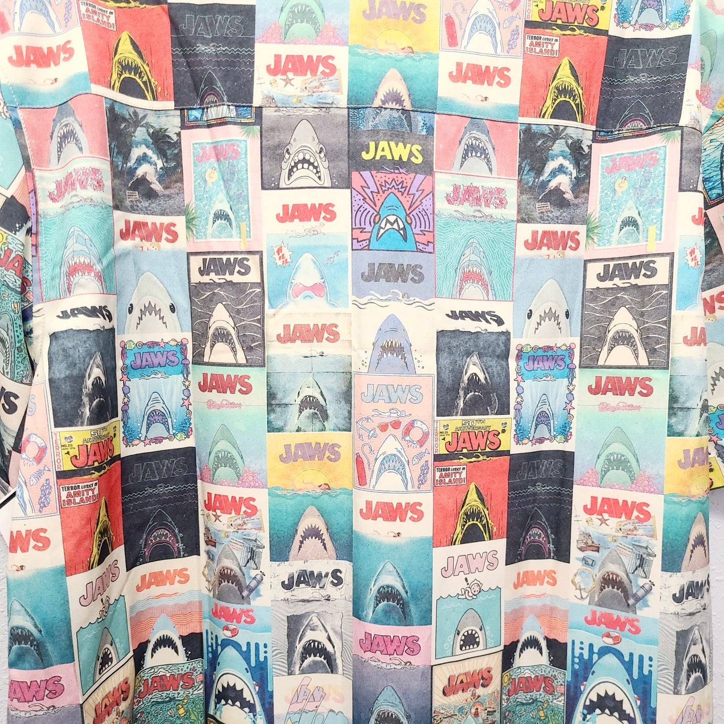 Rsvlts LARGE 2025 Universal Studios JAWS 50th Anniversary Shirt Kunuflex NEW