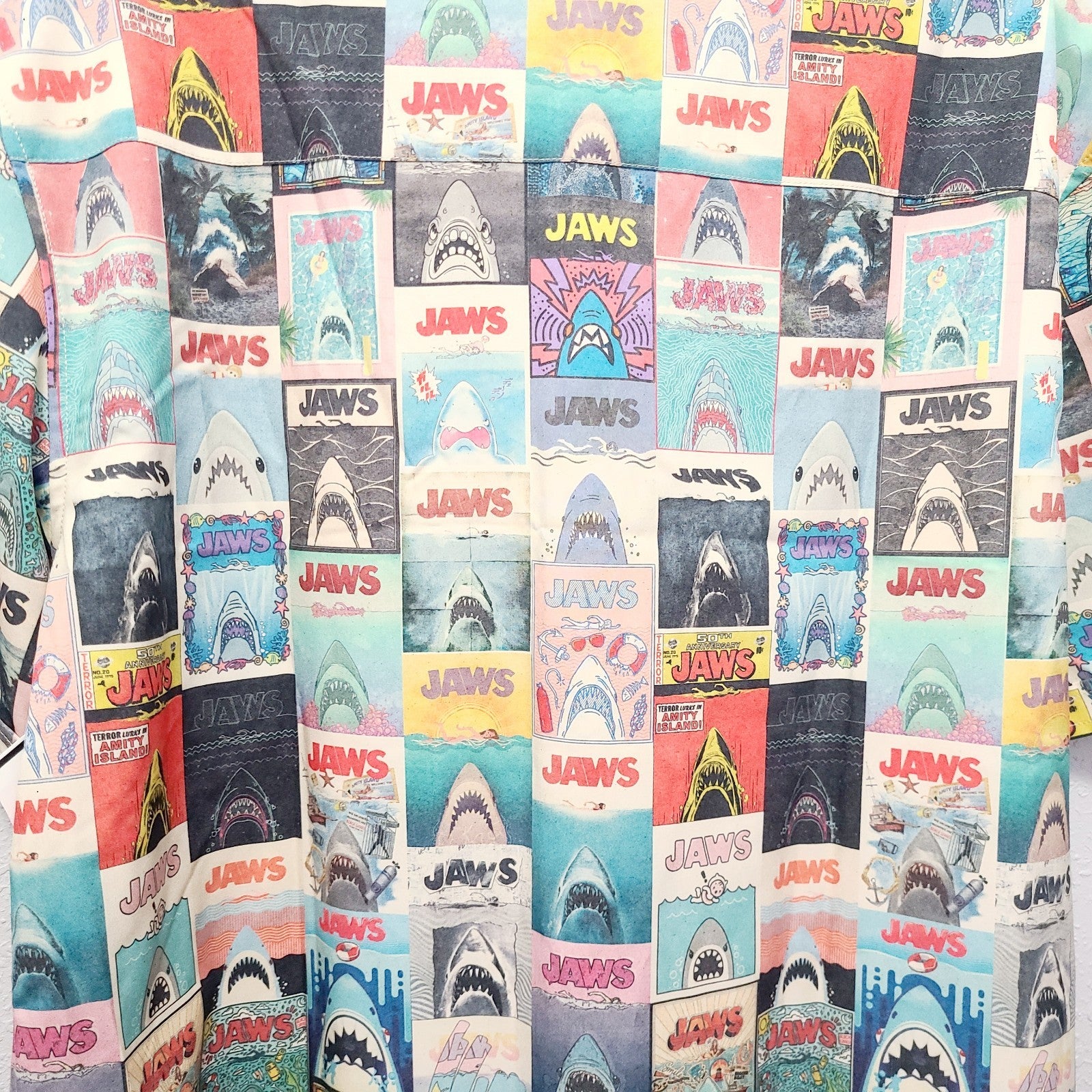 Rsvlts LARGE 2025 Universal Studios JAWS 50th Anniversary Shirt Kunuflex NEW