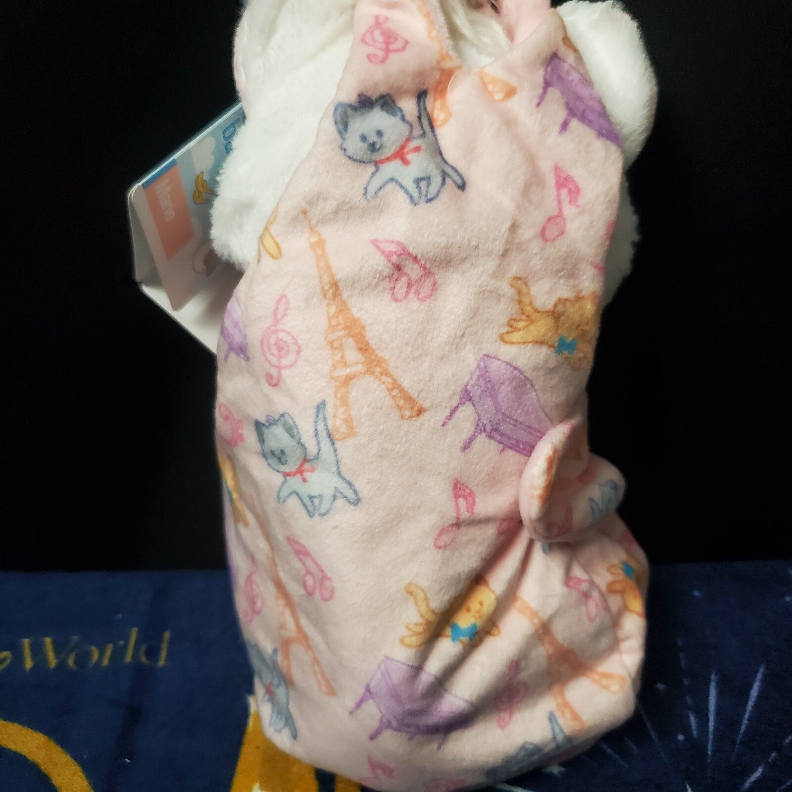 NEW Walt Disney World Parks Baby Marie Cat in Blanket Pouch Plush Aristocats