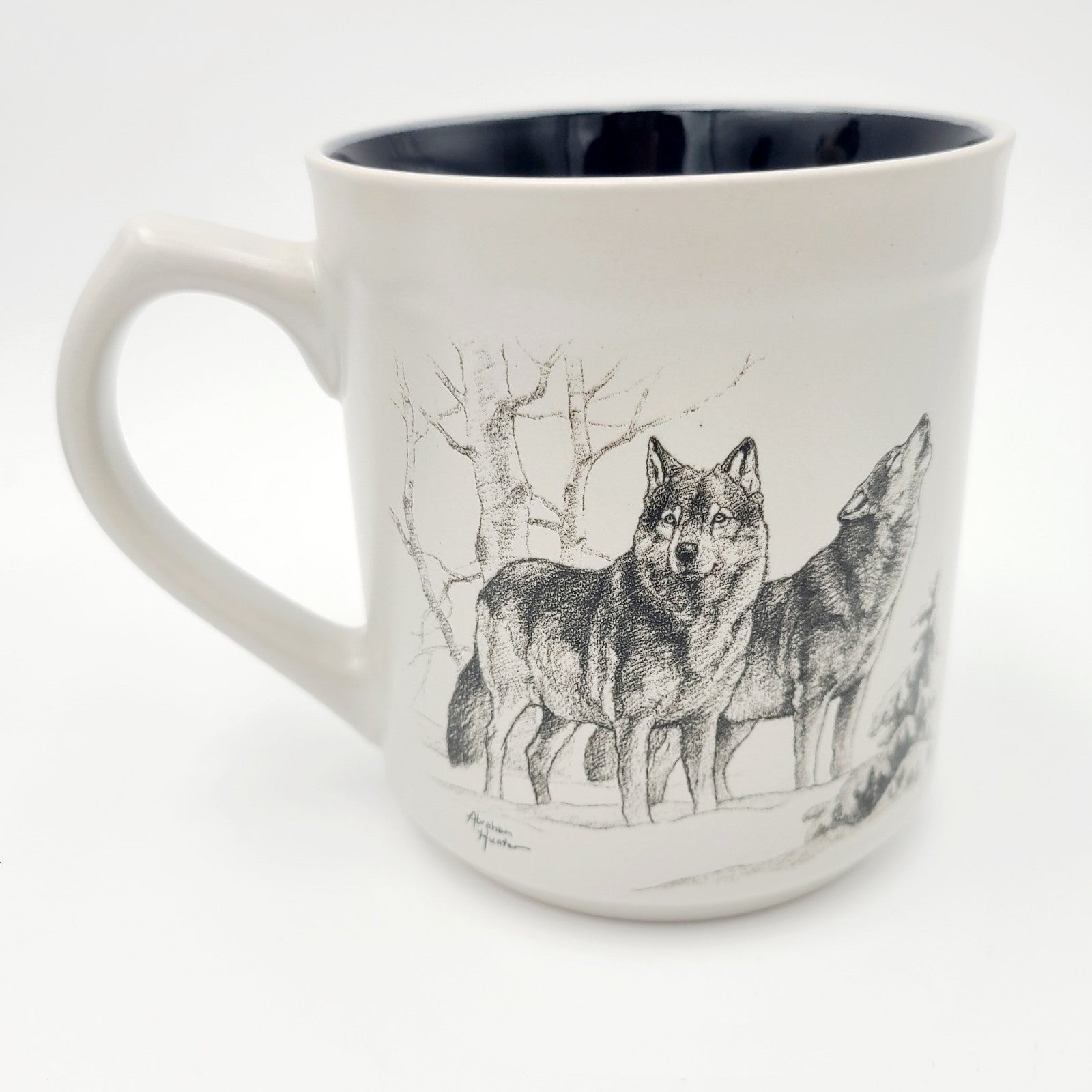 Bass Pro Shops Wolf Mug Hunting, Wolves in the Forest Nature Art 16 fl oz Coffee