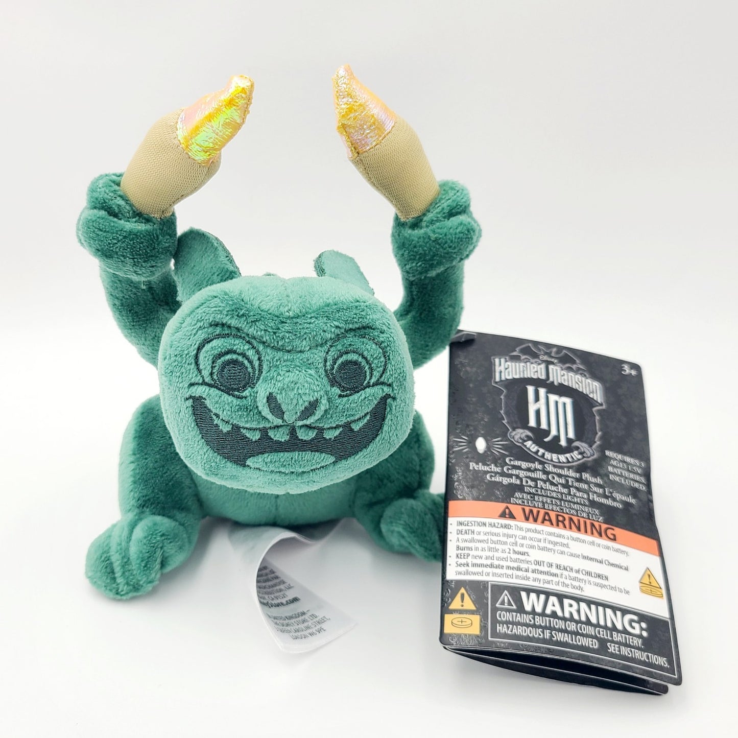 2025 Disney World Parks Haunted Mansion Gargoyle Shoulder Light Up Plush Toy NEW