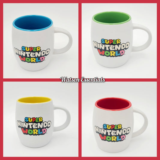 YOU CHOOSE Super Nintendo World Ceramic Mug Universal EPIC Blue Green Red Yellow