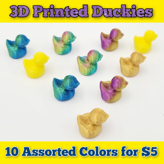 10pc 3D Printed Ducks Multicolored JEEP Duckies Toy Decor Gift Decoration Cruise