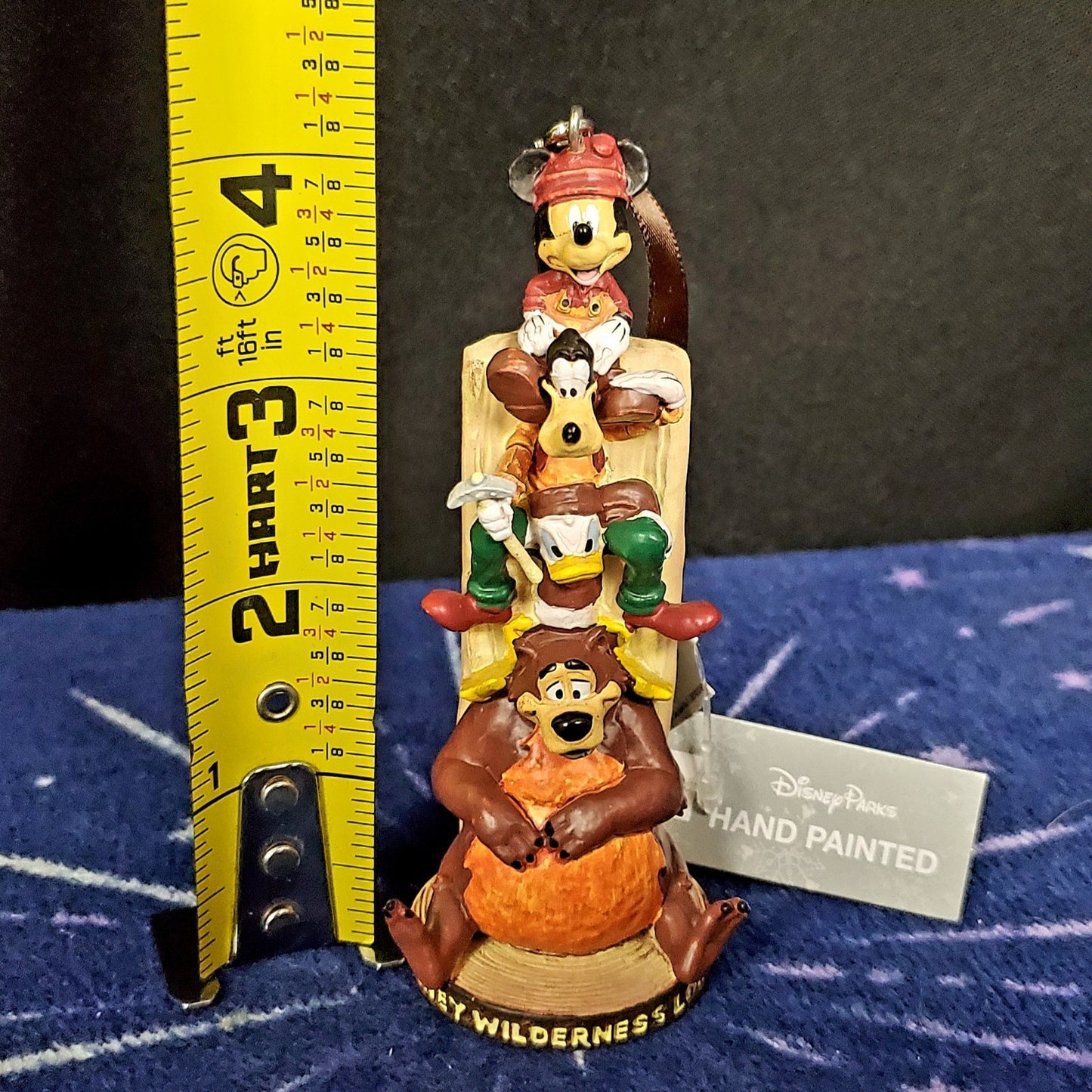 Disney Parks Wilderness Lodge Resort Mickey & Friends Totem Pole Ornament NEW