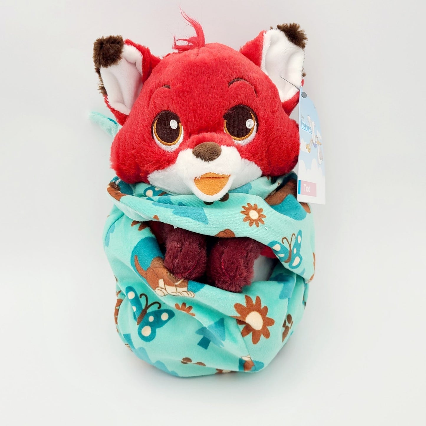 Walt Disney World Parks Babies Baby Tod Fox & The Hound Blanket Pouch Plush NEW