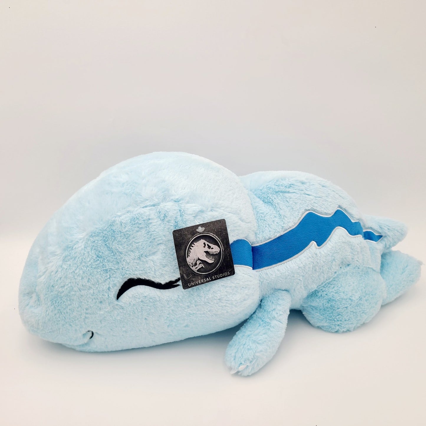 Universal Studios Jurassic Park World Dinosaur Blue Velociraptor Sleeping Plush