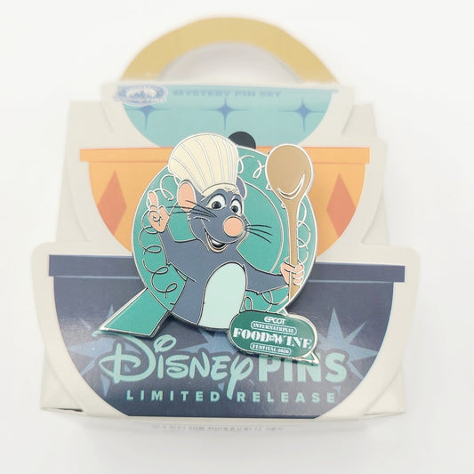 2026 Disney World Parks Epcot Food & Wine Festival Mystery Box Pin Remy ONLY