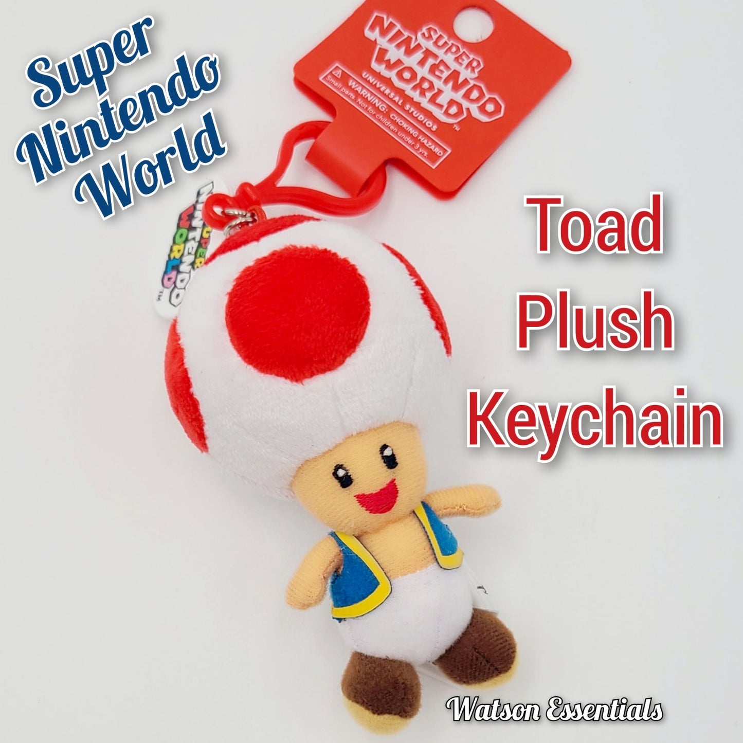 Toad Plush Keychain Universal Studios Orlando EPIC Universe Super Nintendo World