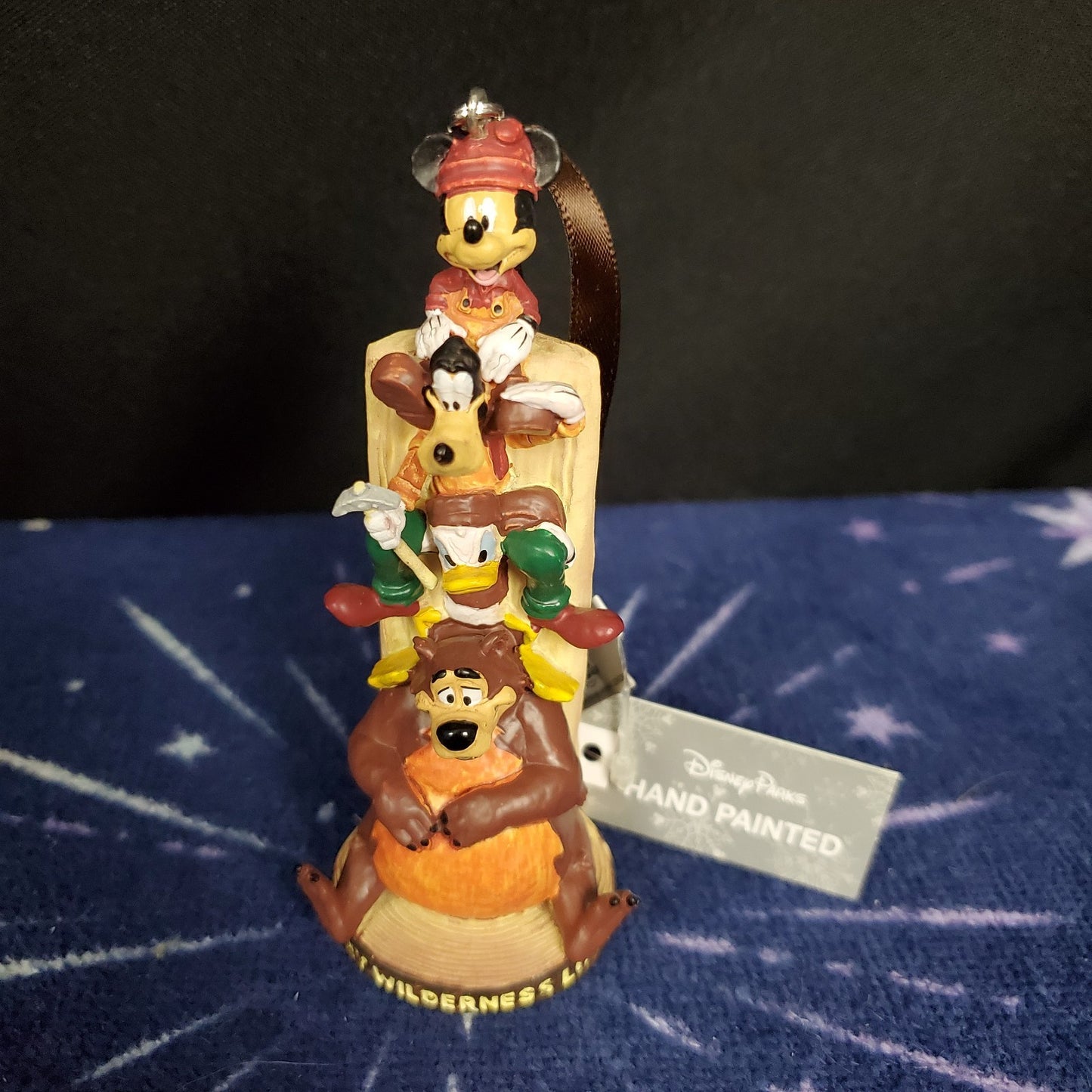 Disney Parks Wilderness Lodge Resort Mickey & Friends Totem Pole Ornament NEW