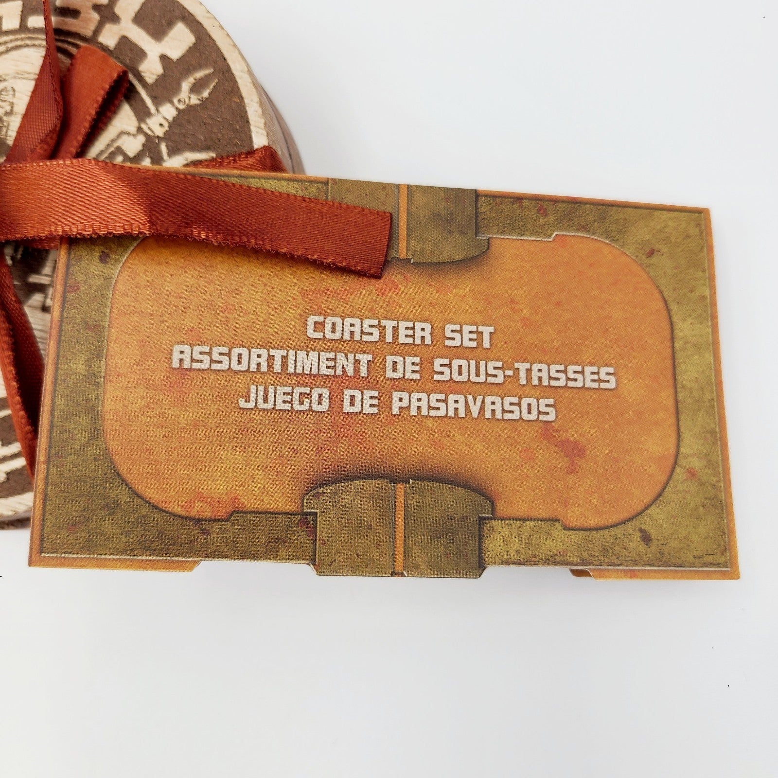NEW Disney Parks Star Wars Galaxy’s Edge Oga’s Cantina Set Of 4 Wooden Coasters