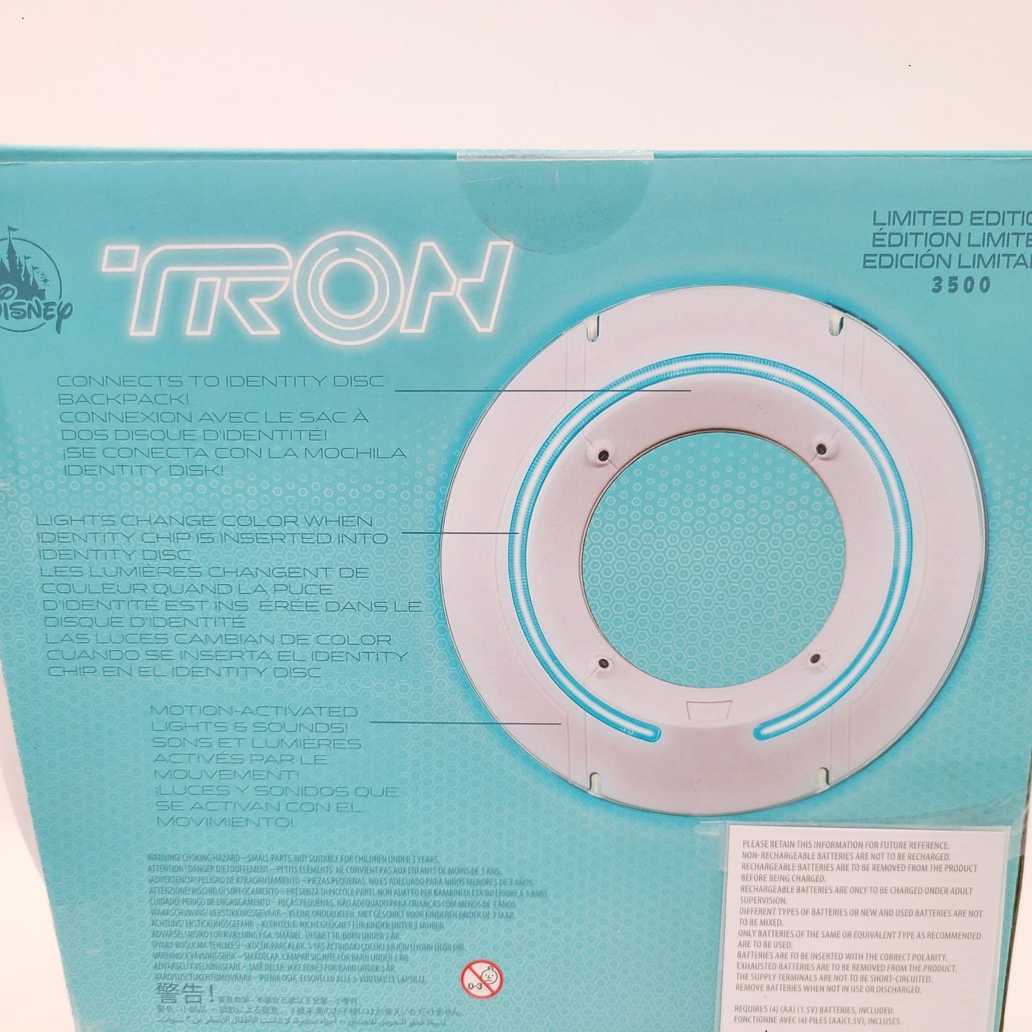 Disney Parks 2025 Tron Limited Edition Kevin Flynn Identity Disc Speaker 4 Chip