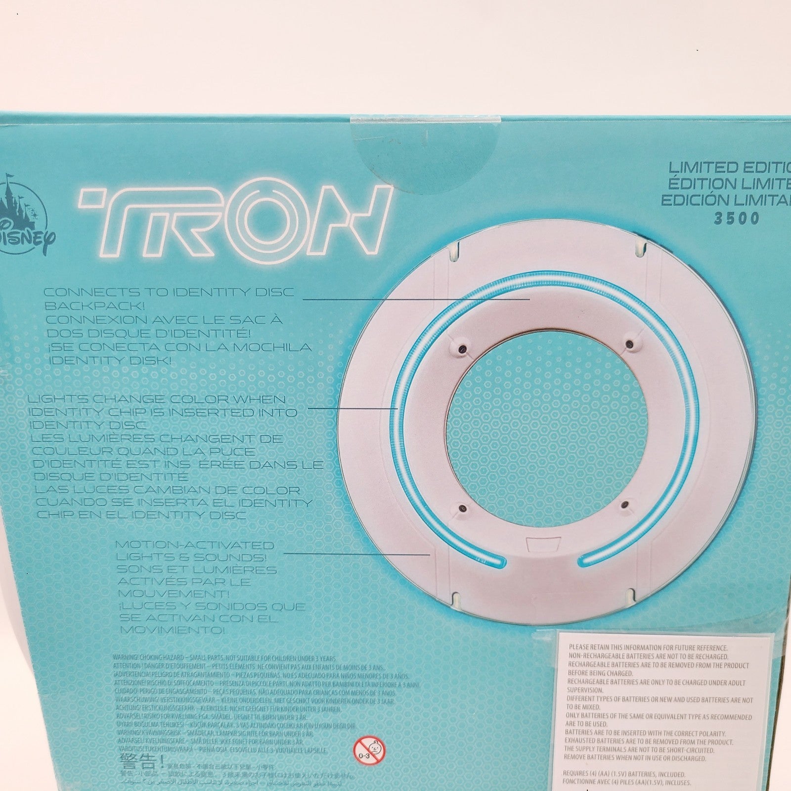 Disney Parks 2025 Tron Limited Edition Kevin Flynn Identity Disc Speaker 4 Chip