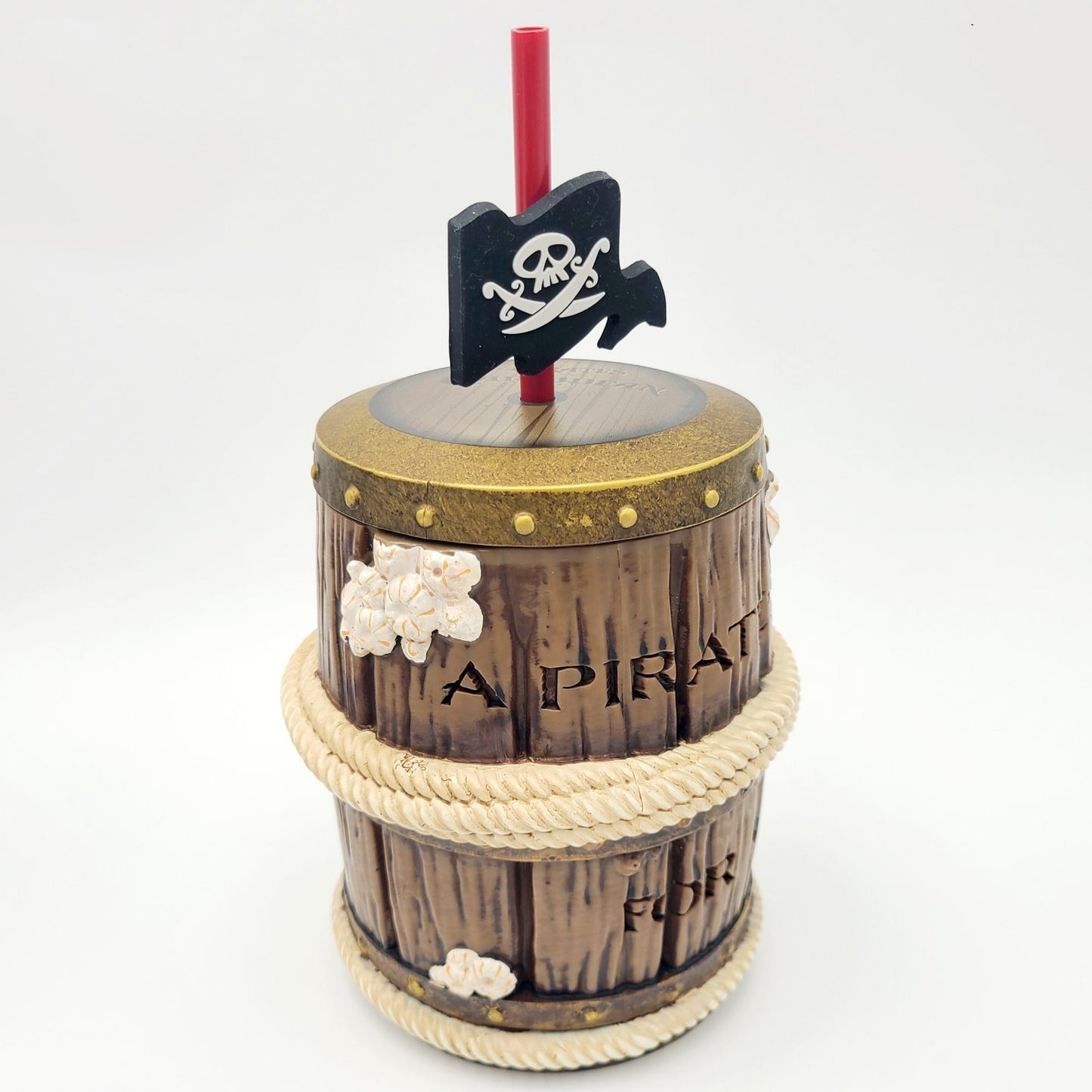 Walt Disney World Parks 2026 Pirates Of The Caribbean Brown Barrel Sipper Cup
