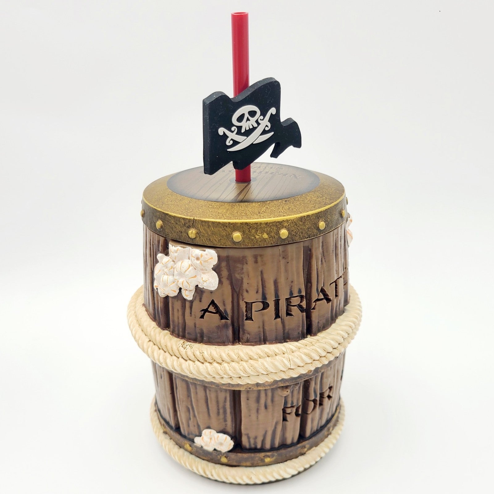 Walt Disney World Parks 2026 Pirates Of The Caribbean Brown Barrel Sipper Cup