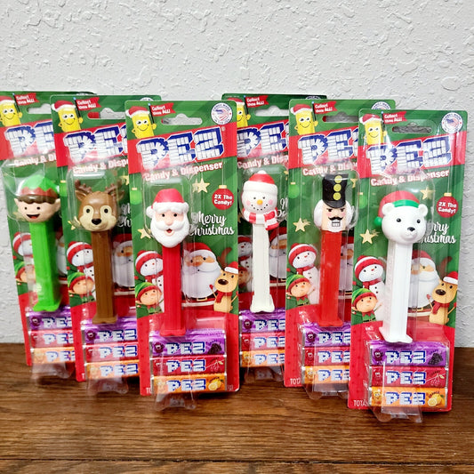 NEW Complete Set Christmas PEZ Candies & Dispensers Unopened Reindeer Santa Elf