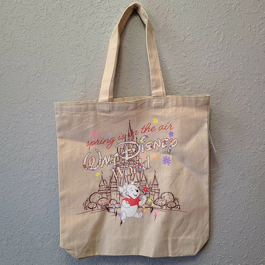 2026 Walt Disney World Park Winnie the Pooh Spring is in the Air Tote Bag Piglet