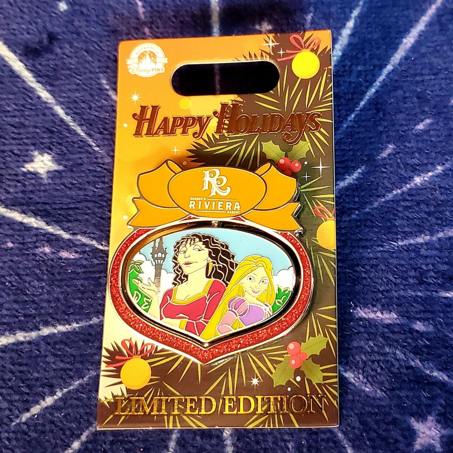 Disney Parks 2022 Happy Holidays Riviera Resort Rapunzel Gothel Pin