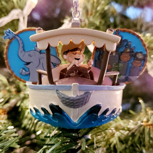 2022 Disney Parks Jungle Cruise Skipper Mickey Mouse Ear Hat Christmas Ornament
