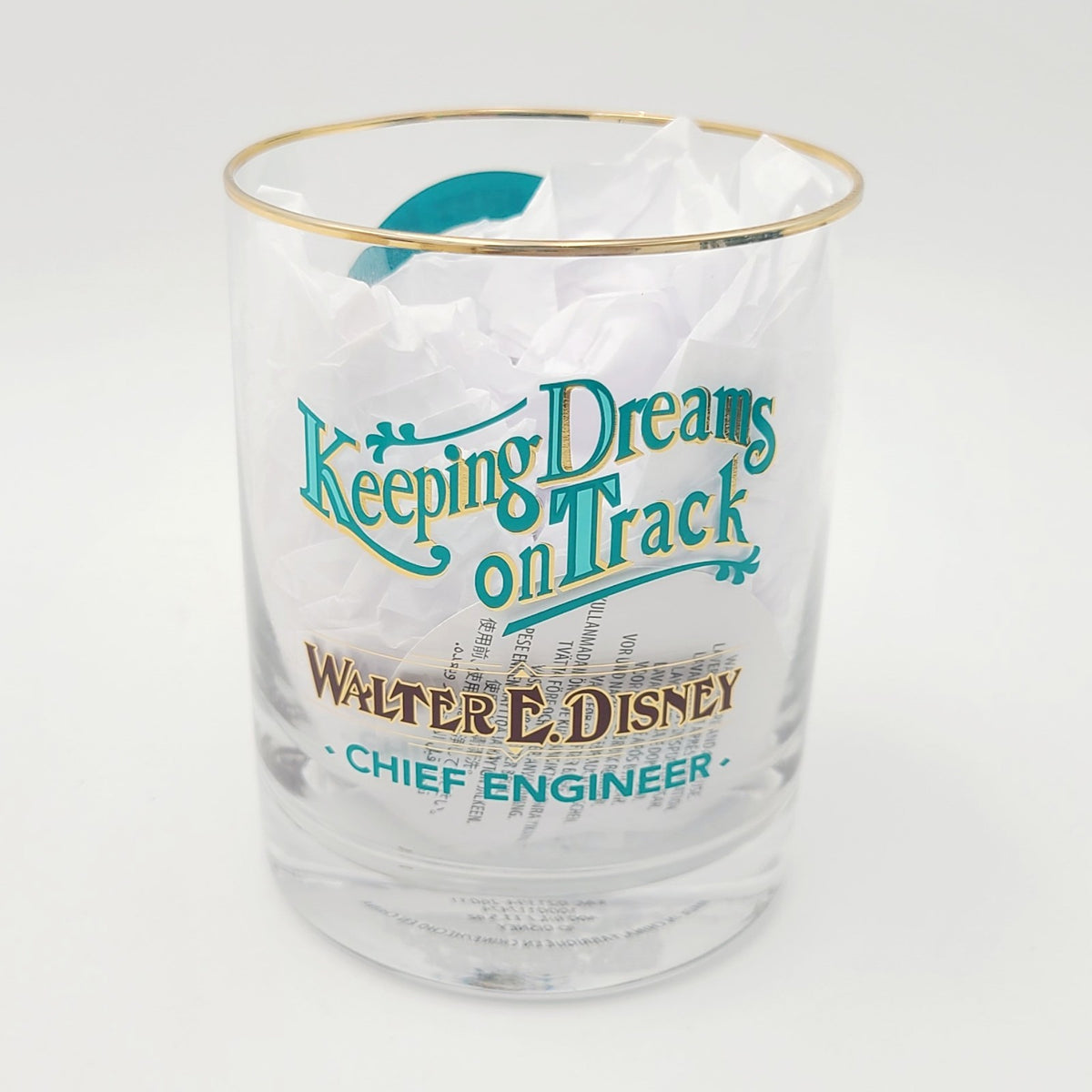 Disney Parks 2026 Walt Disney World Railroad Office Short Drinking Glass 13.5 Oz