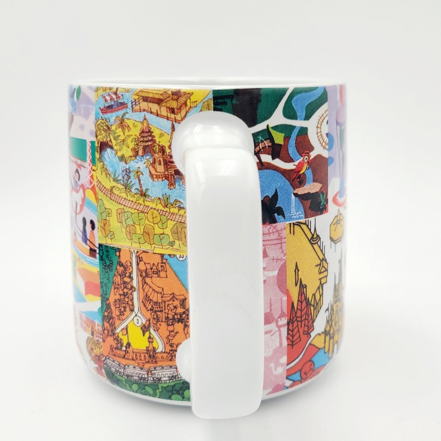 2026 Disney Parks Vintage Park Maps & Brochure Icons Coffee Mug 15 Oz. Castle