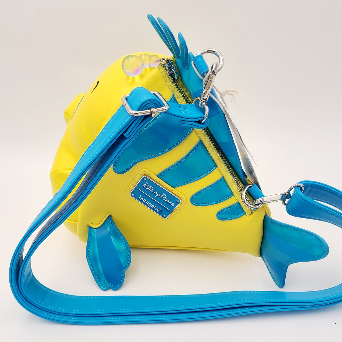 Disney Parks 2026 The Little Mermaid Flounder Fish Crossbody Bag Loungefly New