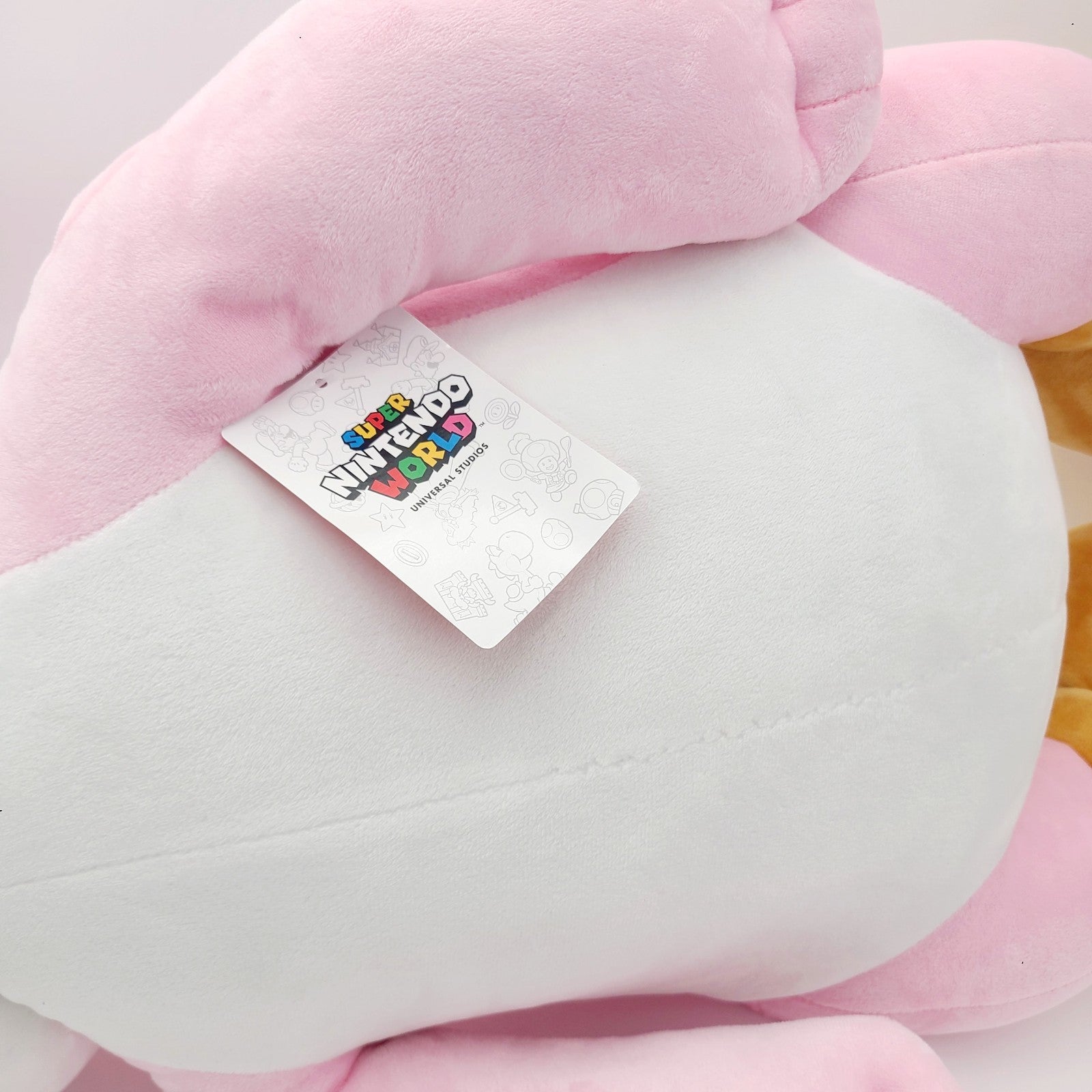 LARGE Yoshi Nintendo World Sleeping Plush Cushion Pillow Pink Universal Epic 38"