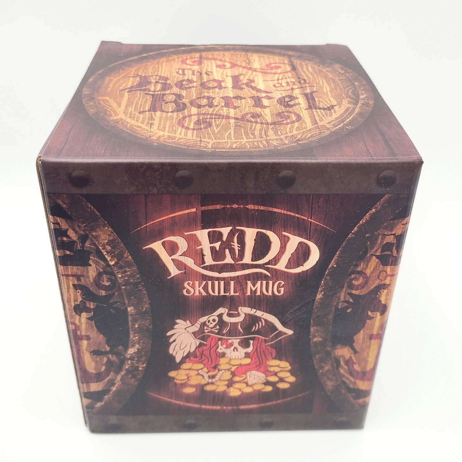 Disney Parks Beak & Barrel Pirate Skull Mug Redd Cup Tiki Pirates Of Caribbean
