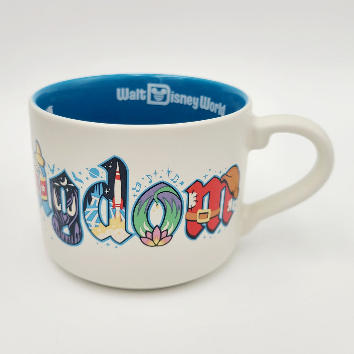 2026 Disney Parks Magic Kingdom Character Letters Coffee Mug 14 Oz. Monorail WDW