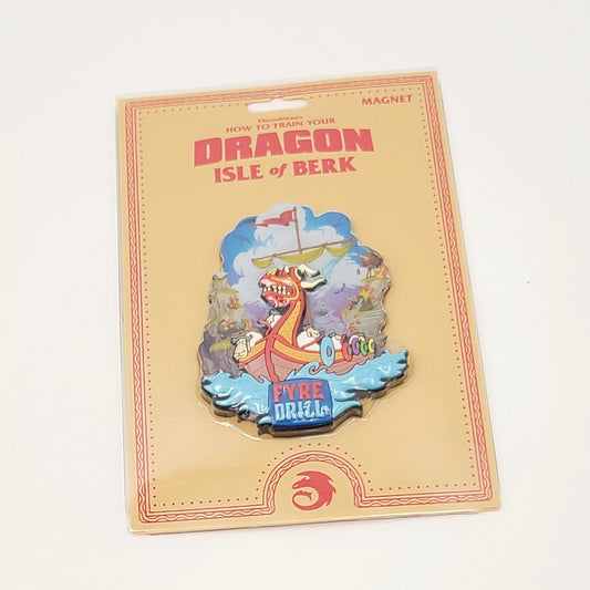 Epic Universe How To Train Your Dragon Fyre Drill Acrylic Magnet Discontinued