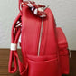 Disney Parks Minnie Mouse Red Mini Backpack with Sequined Bow by Loungefly 