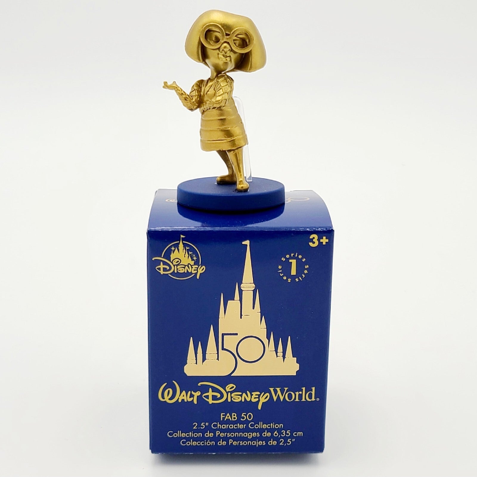 Walt Disney World Parks 50th Anniversary Fab 50 Blind Box Gold Figure Edna Mode