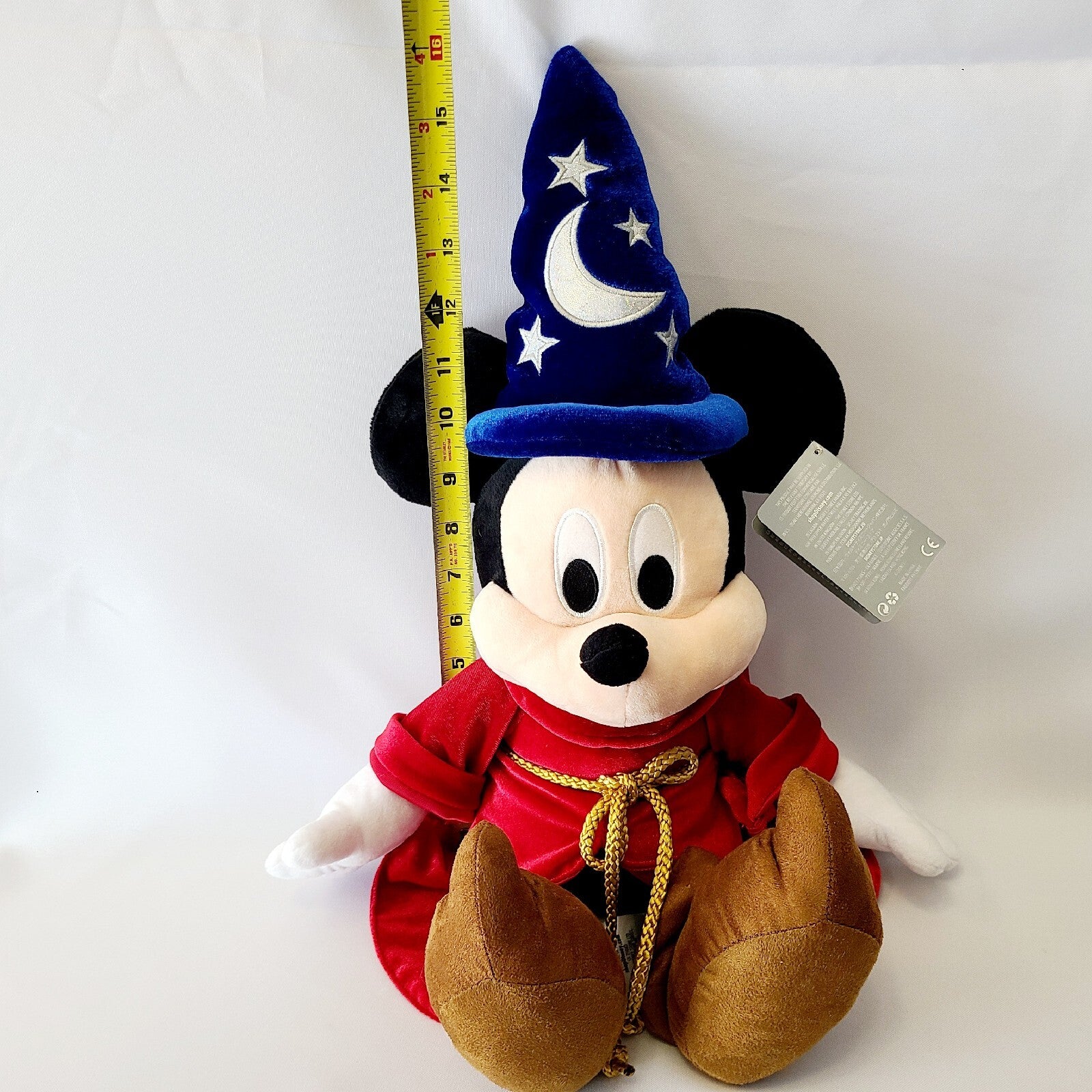 NEW Walt Disney World Parks Sorcerer Mickey Mouse Plush 22.5" Medium Fantasia