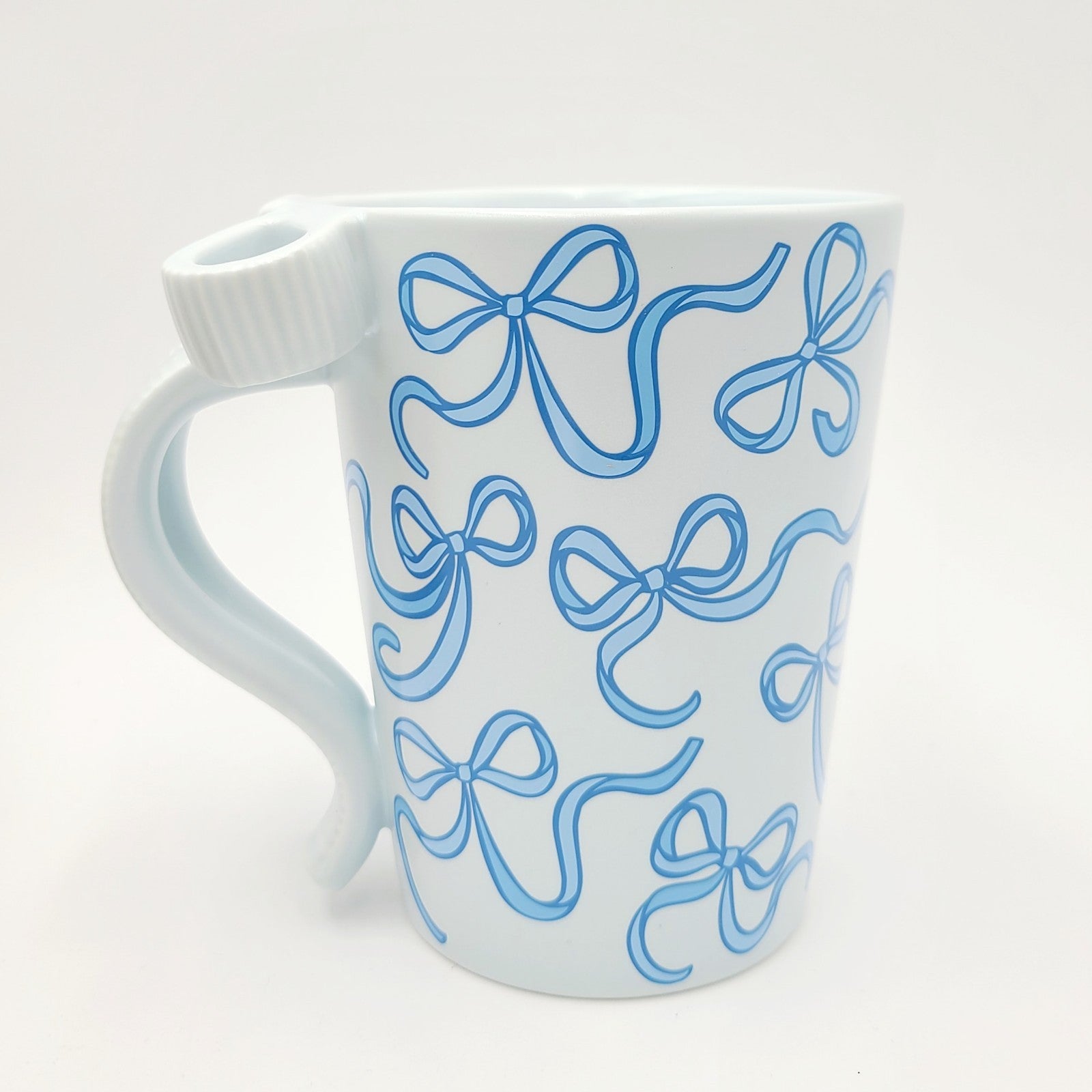 2026 Walt Disney World Parks Starbucks Blue Bow Ribbons Castle Ceramic Mug New
