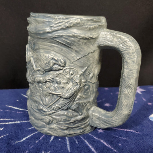 2022 Disney Parks Star Wars Galaxy’s Edge Dok Jedi Battle Scene Sculpture Mug
