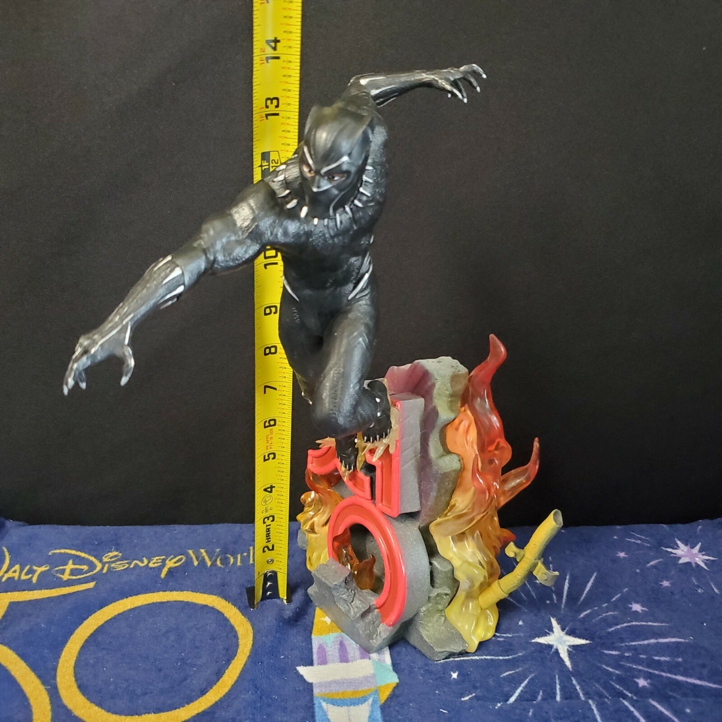 Disney Parks Marvel Black Panther 14" Figure Statue Diamond Select Toys Resin LE