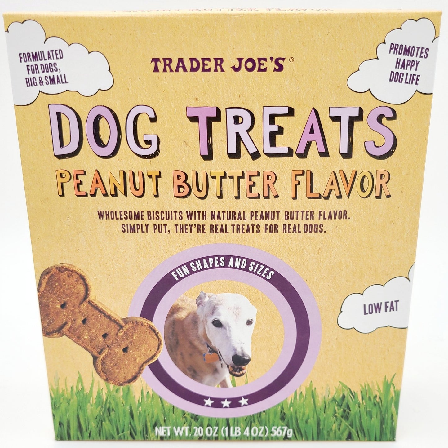 NEW Trader Joe's Dog Treats Peanut Butter Flavor For Big & Small Dogs (24 OZ)