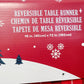 2021 Disney Parks Santa Sleigh Ride Holiday Christmas Reversible Table Runner