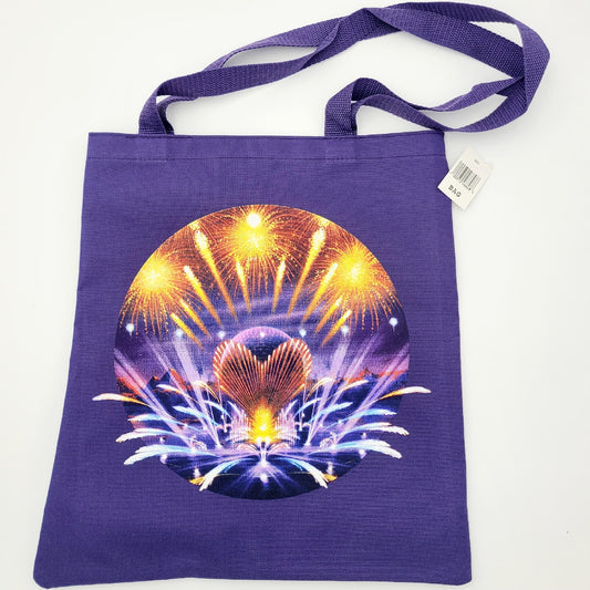 NEW Disney Parks EPCOT Luminous The Symphony Of Us Purple Tote Bag Fireworks