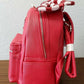 Disney Parks Minnie Mouse Red Mini Backpack with Sequined Bow by Loungefly 