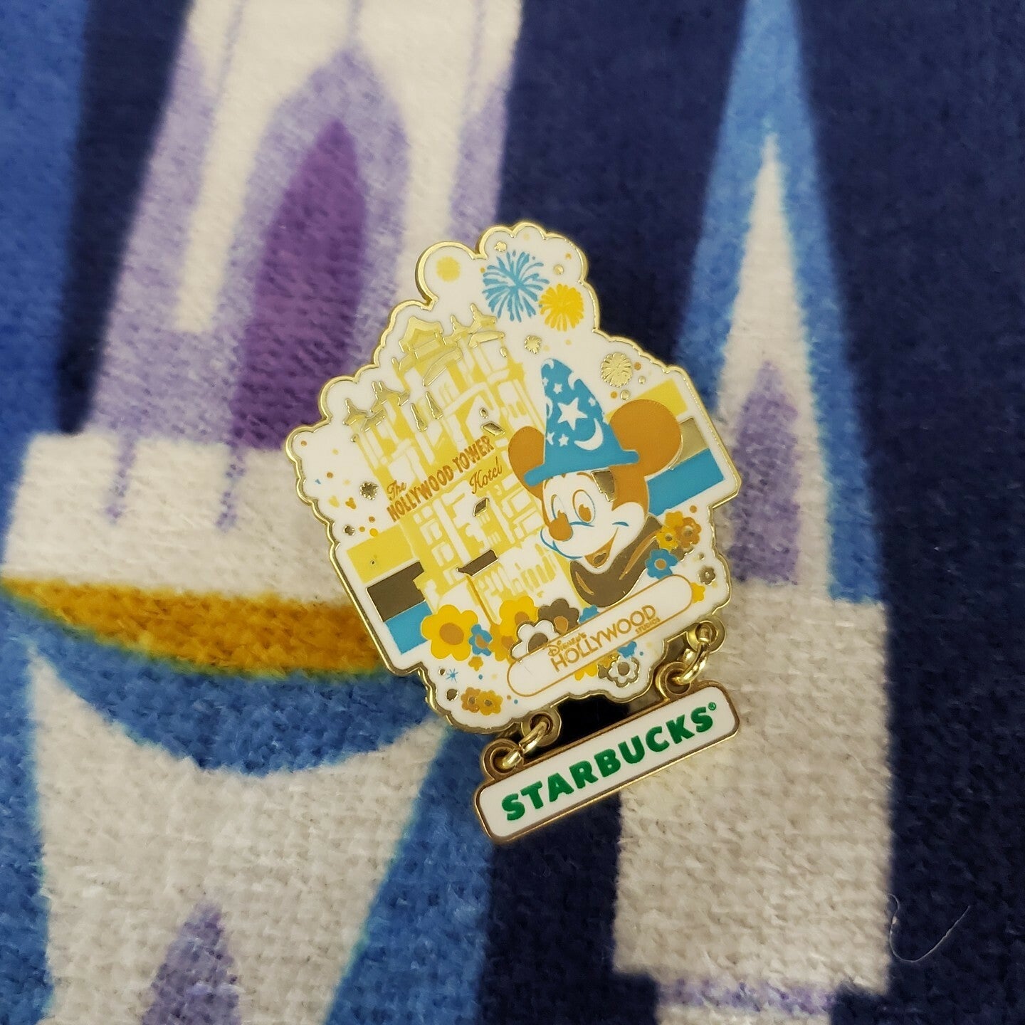 *Hollywood Studios Starbucks Set* Disney 50th Anniversary Tumbler Ornament Pin