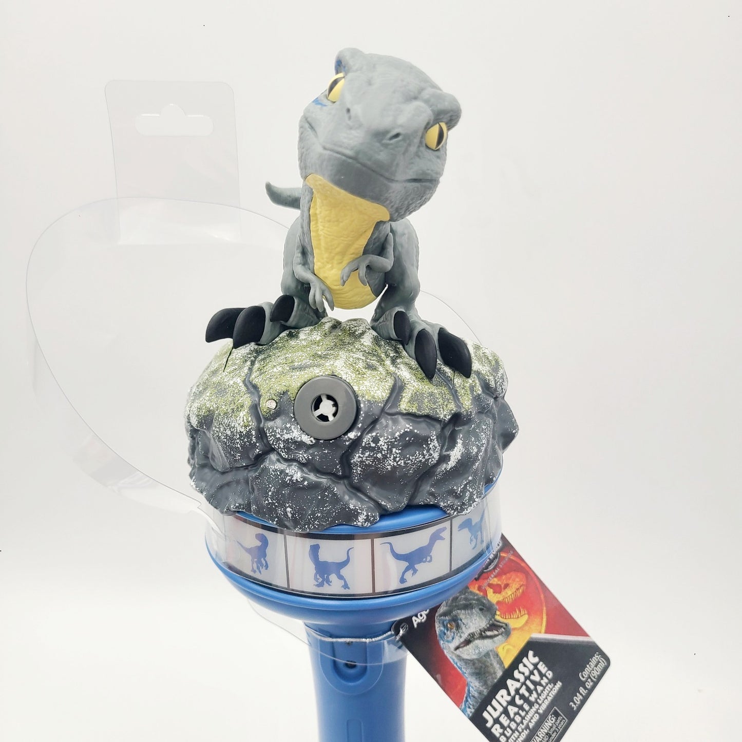 *Bubble Wand* Universal Studios Orlando Jurassic World Park Raptor Blue Dinosaur